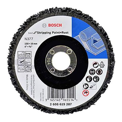 Bosch N377 Strip Disc 4" Best for Stripping Paint and Rust (2608619287) | Bosch by KHM Megatools Corp.