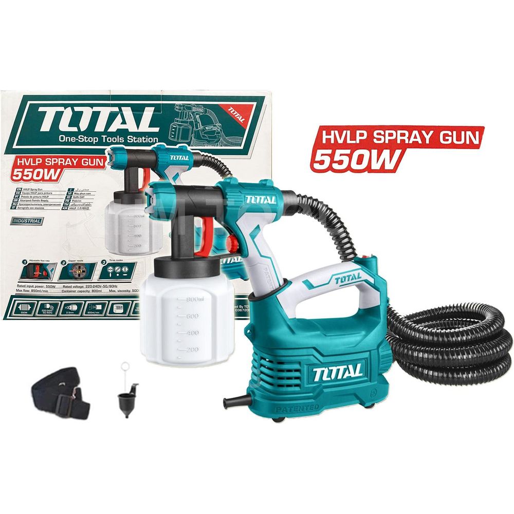 Total TT5006 Electric HVLP Floor Based Spray Gun 550W | Total by KHM Megatools Corp.