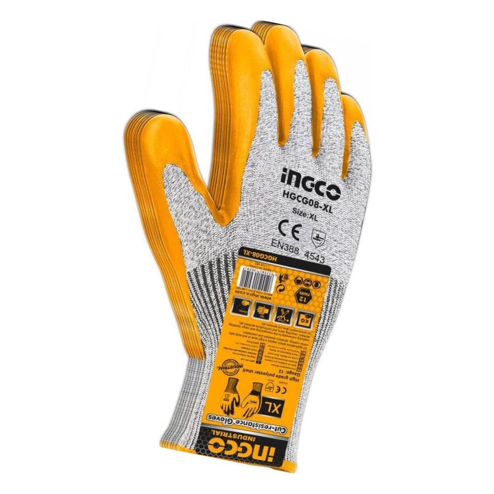 Ingco HGCG08-XL Cut Resistance Gloves