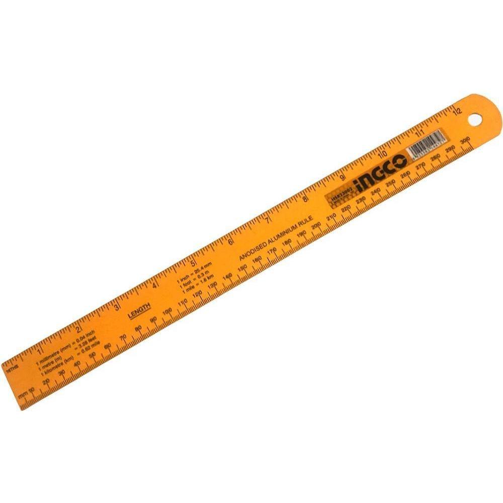 Haco Ruler Price Ingco HSR23002 Aluminum Ruler 30cm – KHM Megatools Corp.