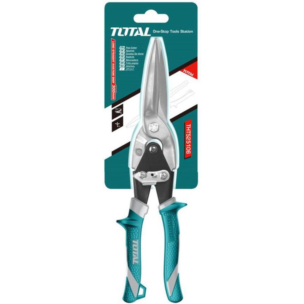 Total THT525106 Long Straight Aviation Snips 12" | Total by KHM Megatools Corp.