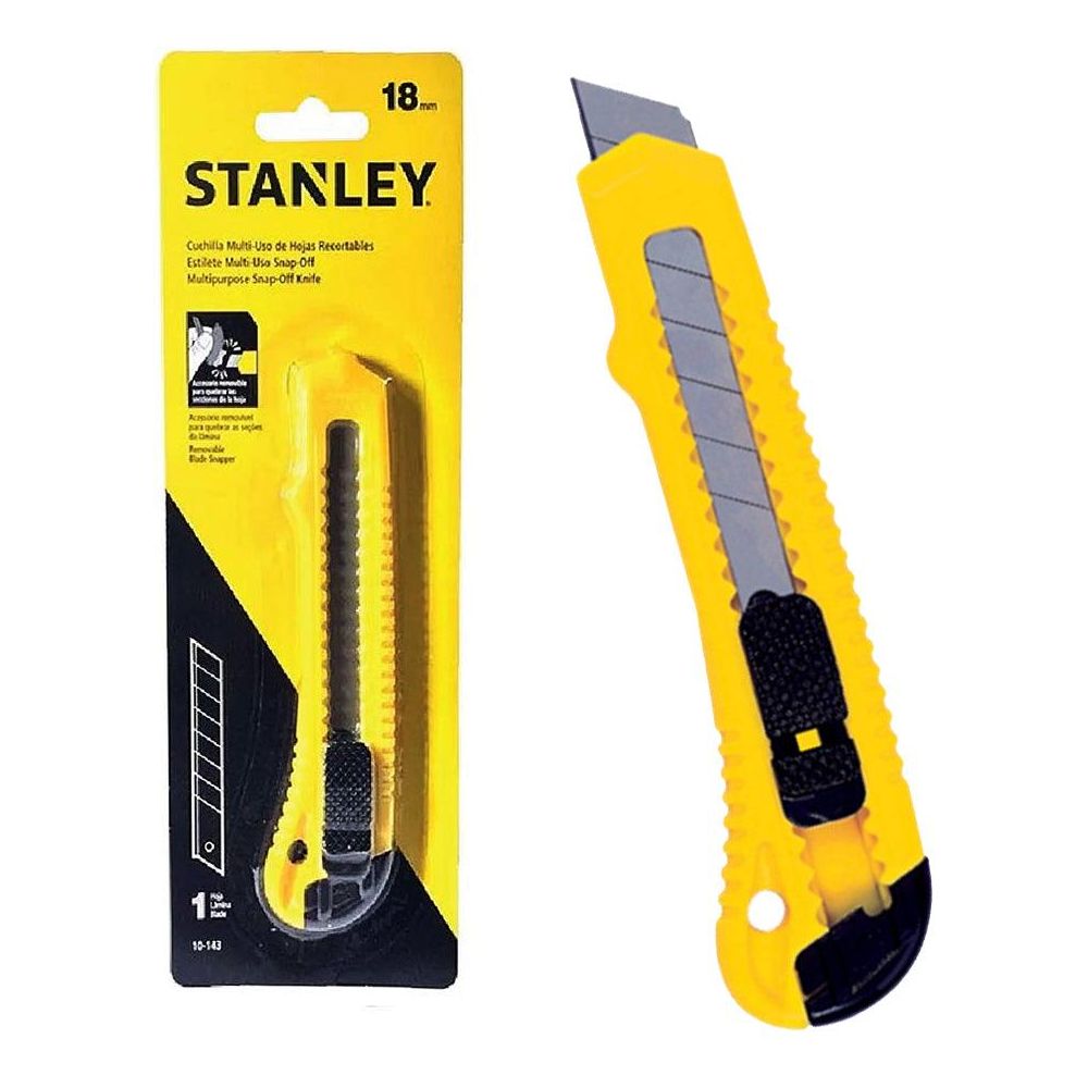 Stanley 10-143 Basic Snap Off Cutter Knife 18mm | Stanley by KHM Megatools Corp.