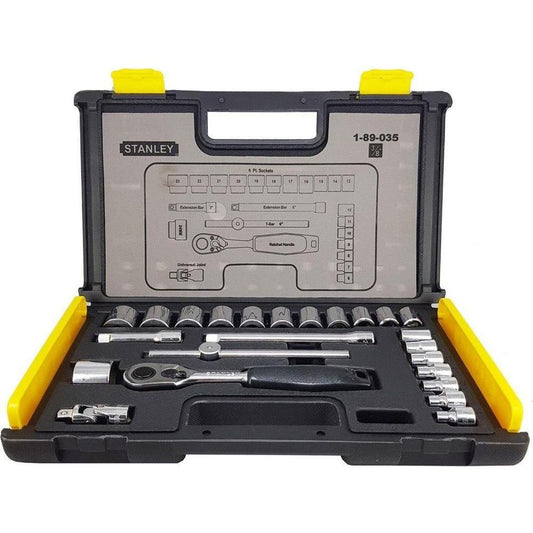 Stanley 89-035 3/8" Drive Socket Wrench Set 24pcs (6-24mm) 6pts - KHM Megatools Corp.