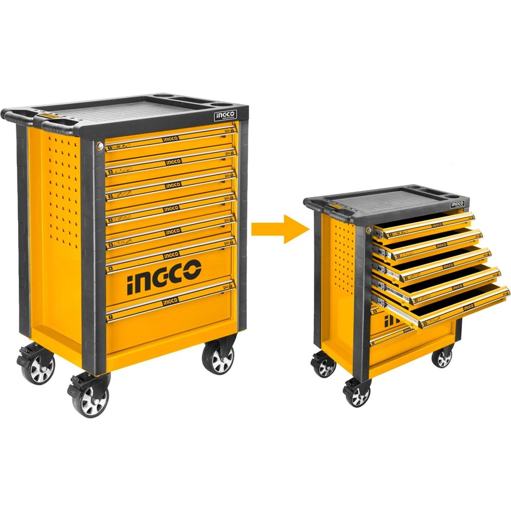 Ingco HDTC01072 Roller Tool Cabinet with 7pcs Drawers - KHM Megatools Corp.