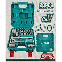 Total THT141201 20pcs 1/4" Socket Wrench Set - KHM Megatools Corp.