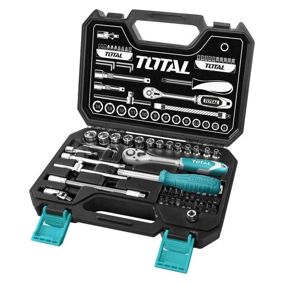 Total THT141451 45pcs Socket Wrench Set 1/4" Drive | Total by KHM Megatools Corp.