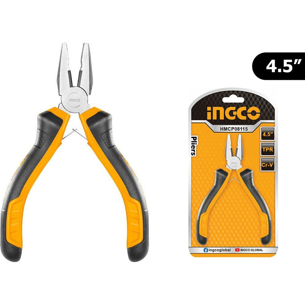 Ingco HMCP08115 Mini Combination Pliers 4.5"