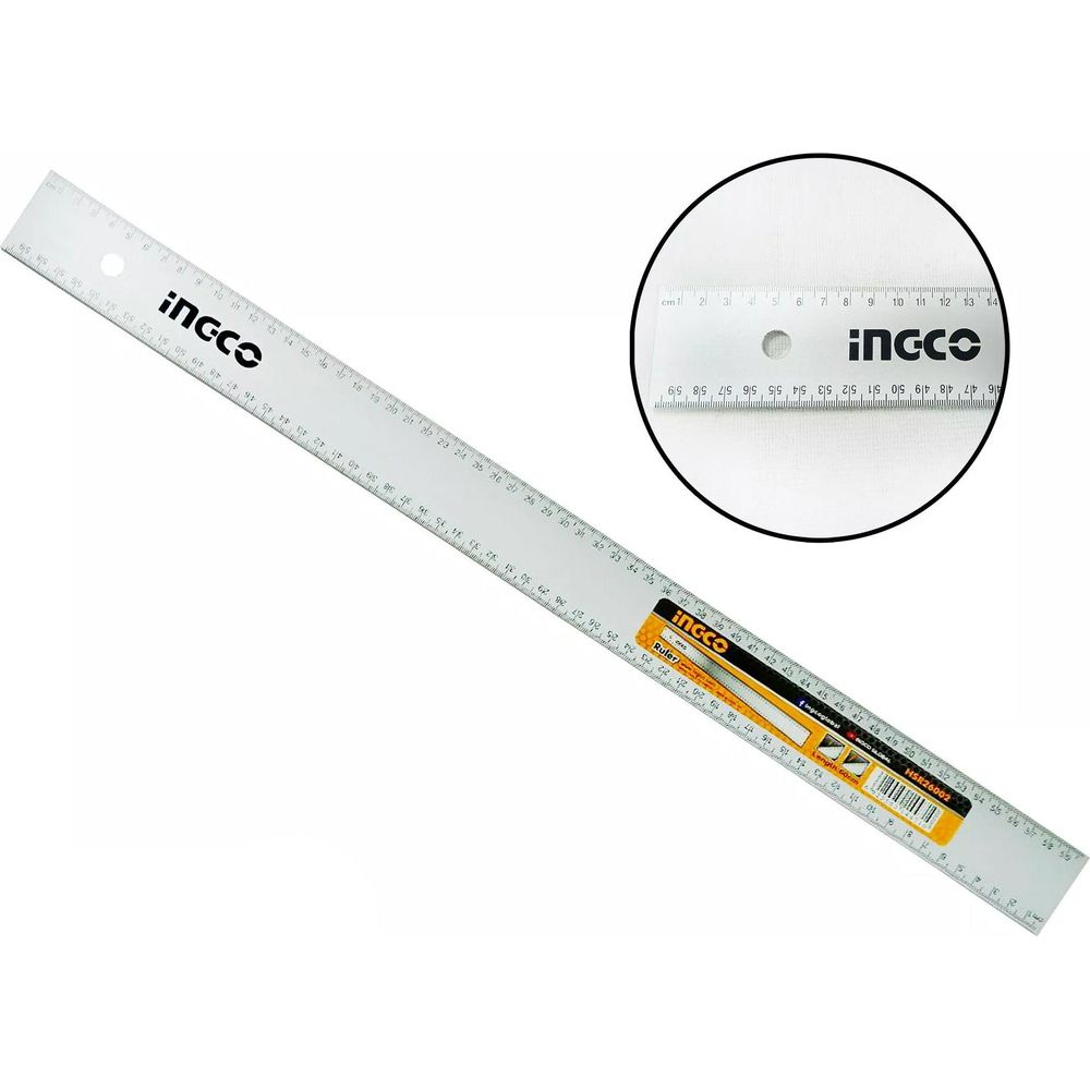 Ingco HSR26002 Aluminum Ruler / Straight Edge 60cm - KHM Megatools Corp.