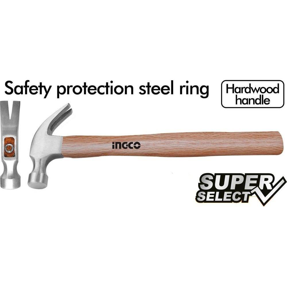 Ingco HCH0416 Claw Hammer 16oz (Wood Handle) [SS]