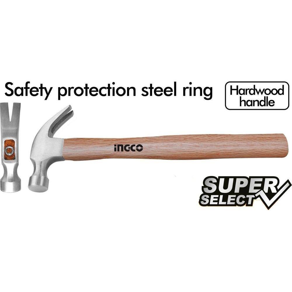 Ingco HCH0416 Claw Hammer 16oz (Wood Handle) [SS] - KHM Megatools Corp.