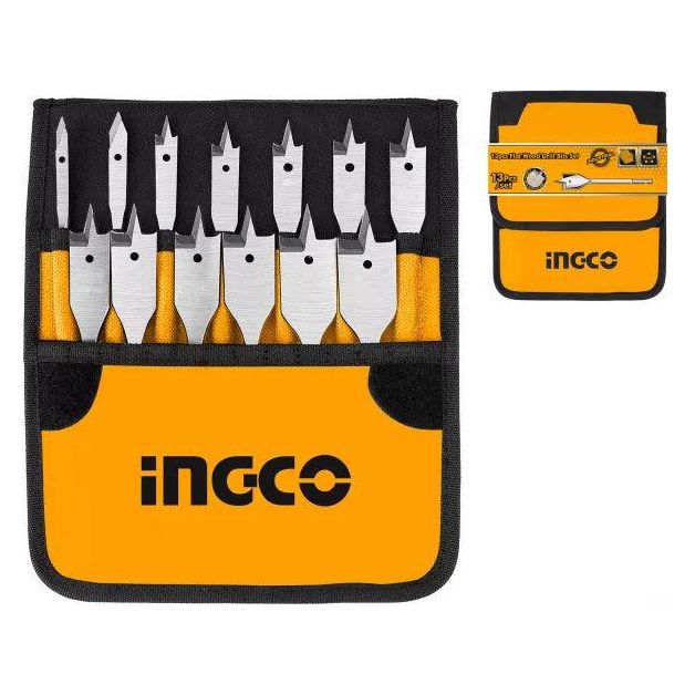 Ingco AKD41301 13PCS Flat Wood Drill Bits Set - KHM Megatools Corp.