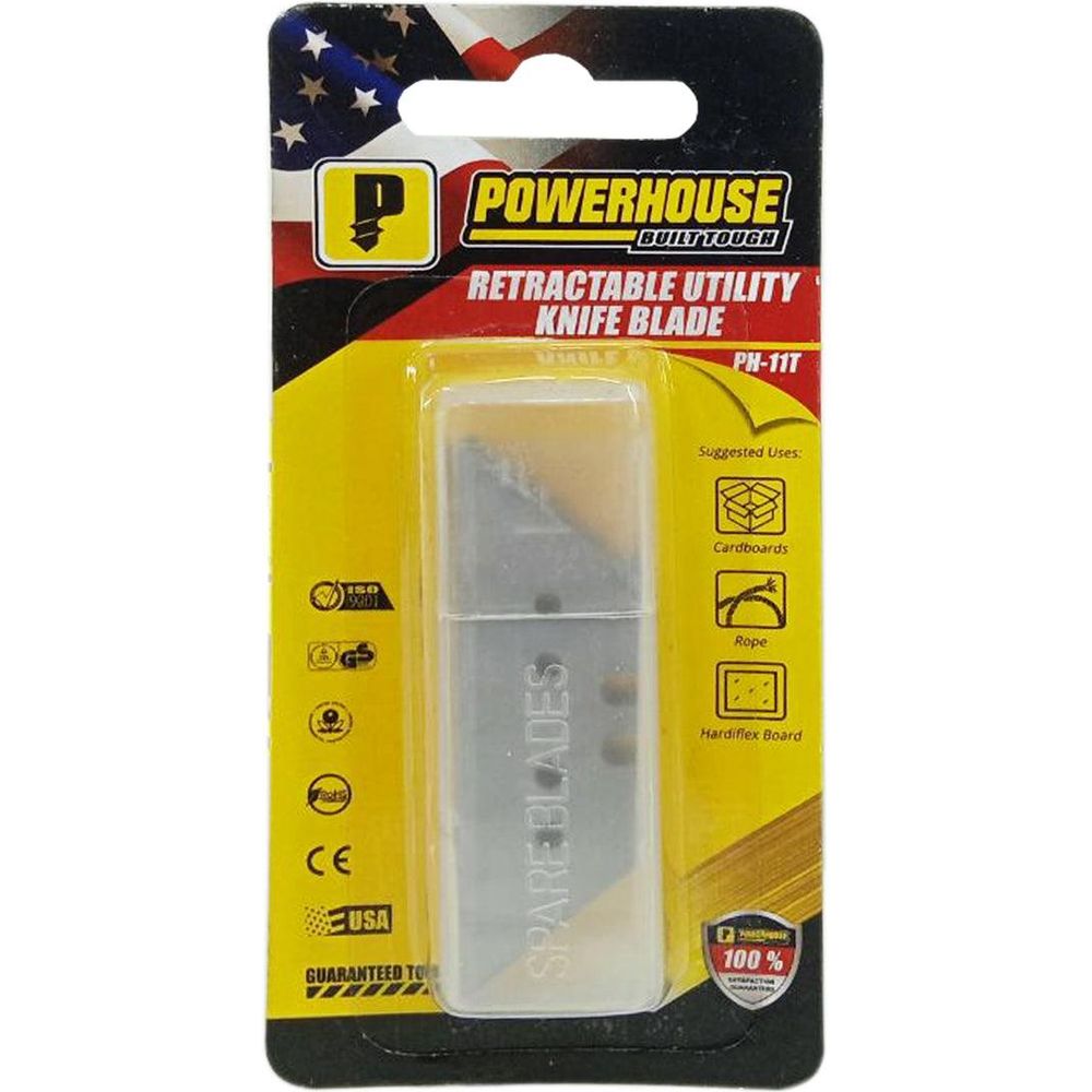 Powerhouse PH-11T Retractable Utility Cutter Knife Refill | Powerhouse by KHM Megatools Corp.