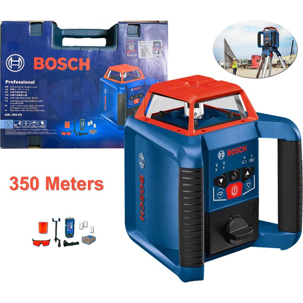Bosch GRL 350 HV Rotation Laser Level / Line Laser [350 meters] - KHM Megatools Corp.