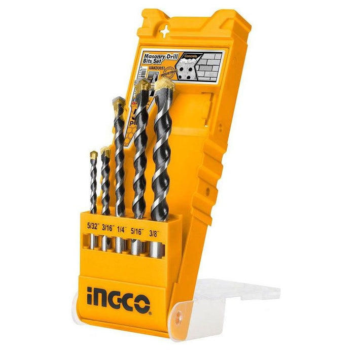Ingco 5pcs Masonry Drill Bit Set