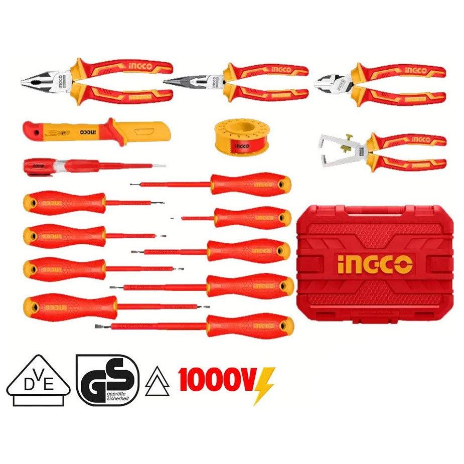 Ingco HKITH1601 16pcs Insulated Hand Tools Set