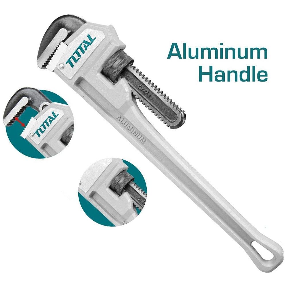 Total Pipe Wrench Aluminum Handle