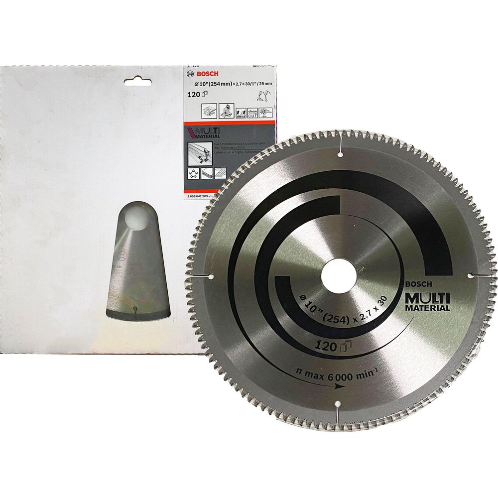 Bosch Circular Saw Blade 10"(254mm) x 120T for Multi Material | Bosch by KHM Megatools Corp.