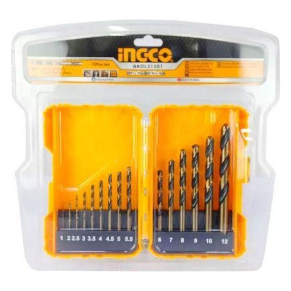 Ingco AKDL51501 15pcs HSS Drill Bit Set 1MM - 10MM