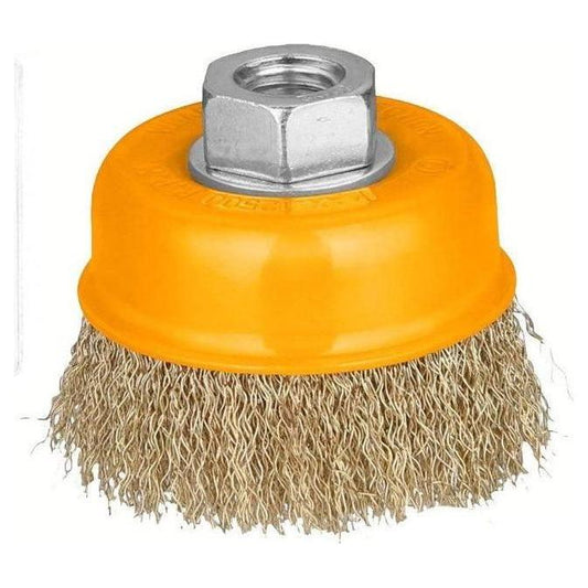 Ingco WB10752 Cup Wire Brush With Nut [Crimped] - KHM Megatools Corp.