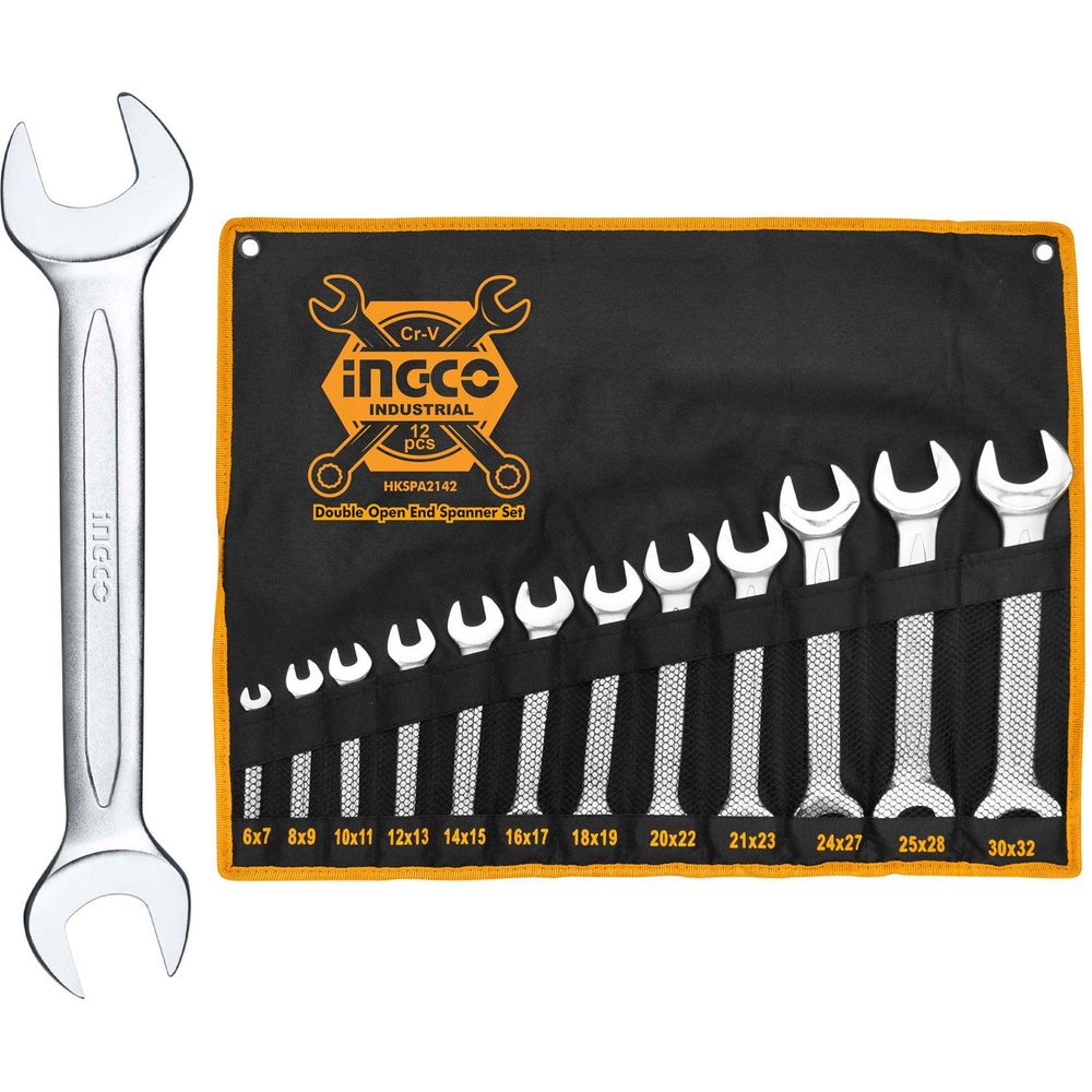Ingco Double Open End Spanner / Open Wrench Set