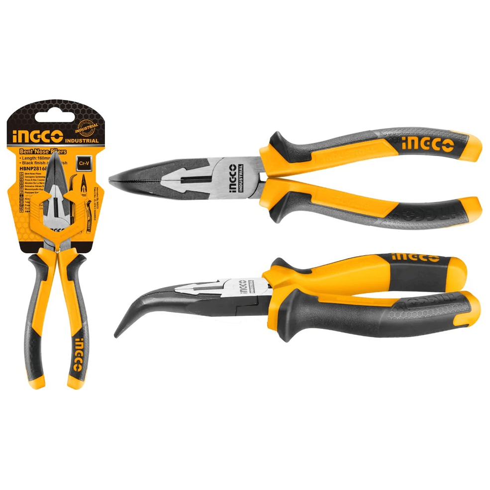 Ingco HBNP28168 Bent Nose Pliers 6" - KHM Megatools Corp.