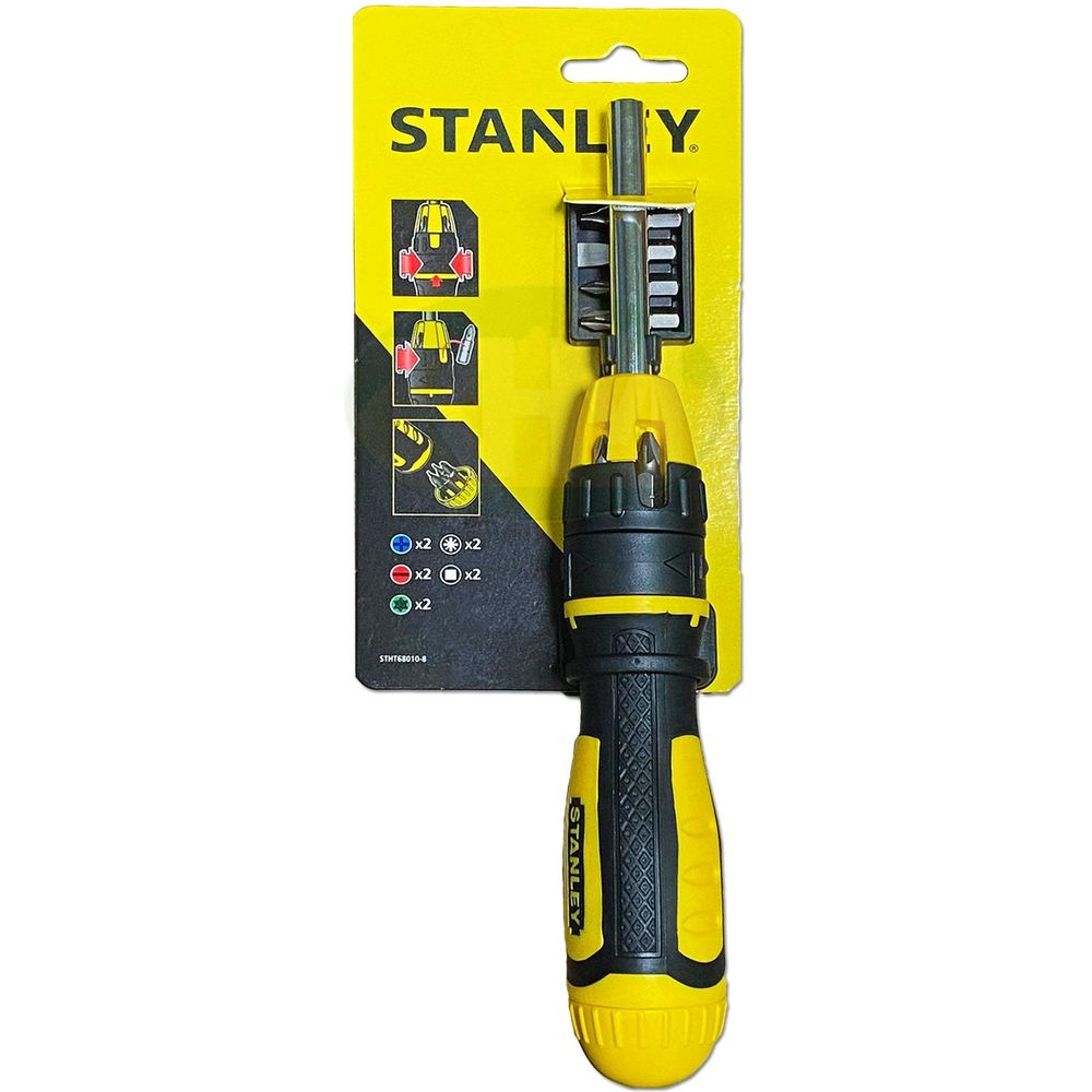 Stanley 68-010 Multibit Ratcheting Screwdriver (10 bits) | Stanley by KHM Megatools Corp.