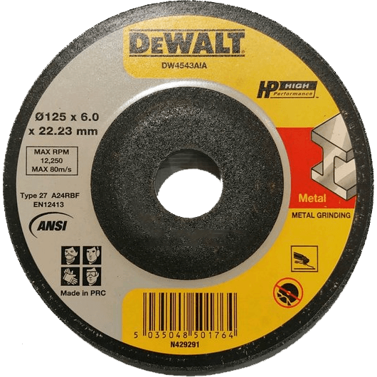Dewalt DW4543AIA-B1 Grinding Disc 5" for Metal - KHM Megatools Corp.