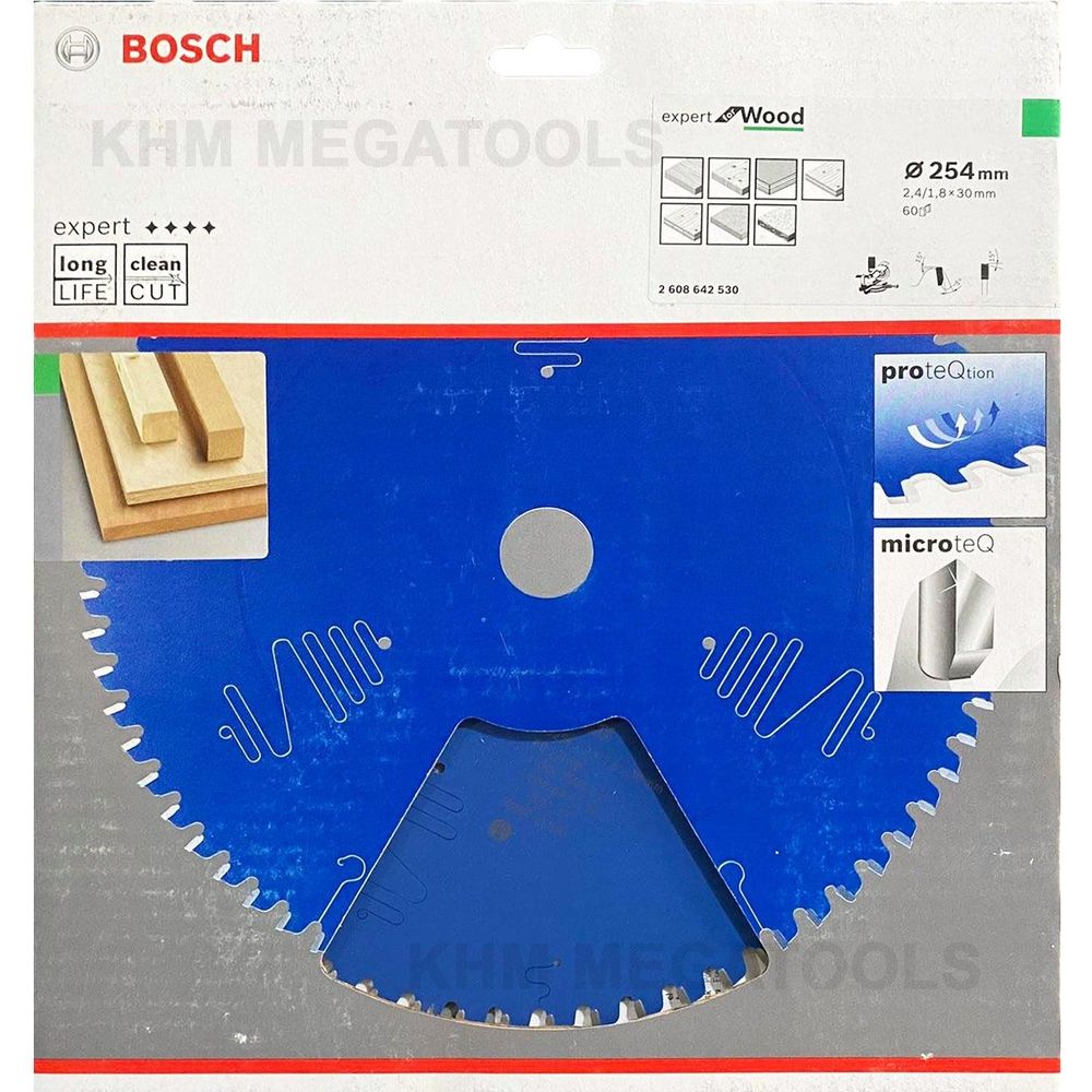 Bosch Circular Saw Blade 10" x 60T Expert for Wood (Italy) | Bosch by KHM Megatools Corp.