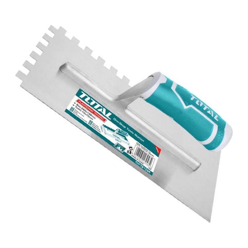 Total THTT81286 Plastering Trowel with Teeth (Plastic Handle) | Total by KHM Megatools Corp.