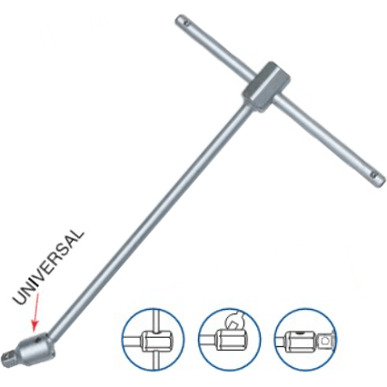 Hans Sliding Tee Extension Bar with Universal Joint | Hans by KHM Megatools Corp.