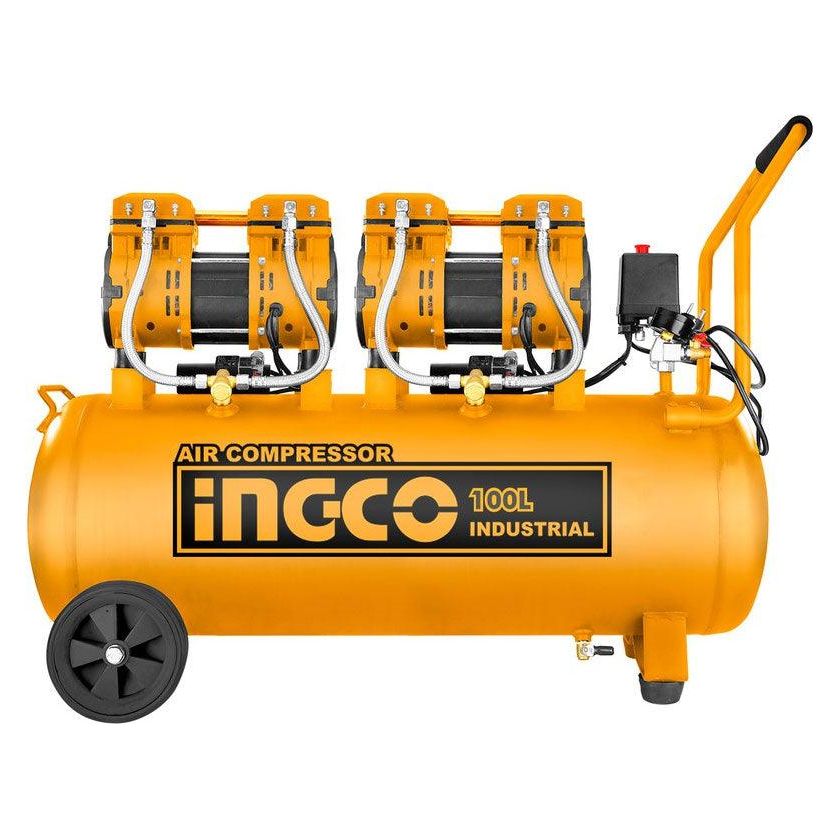 Ingco ACS2241001P Air Compressor Oilless X2 1500W 4HP 100L - KHM Megatools Corp.