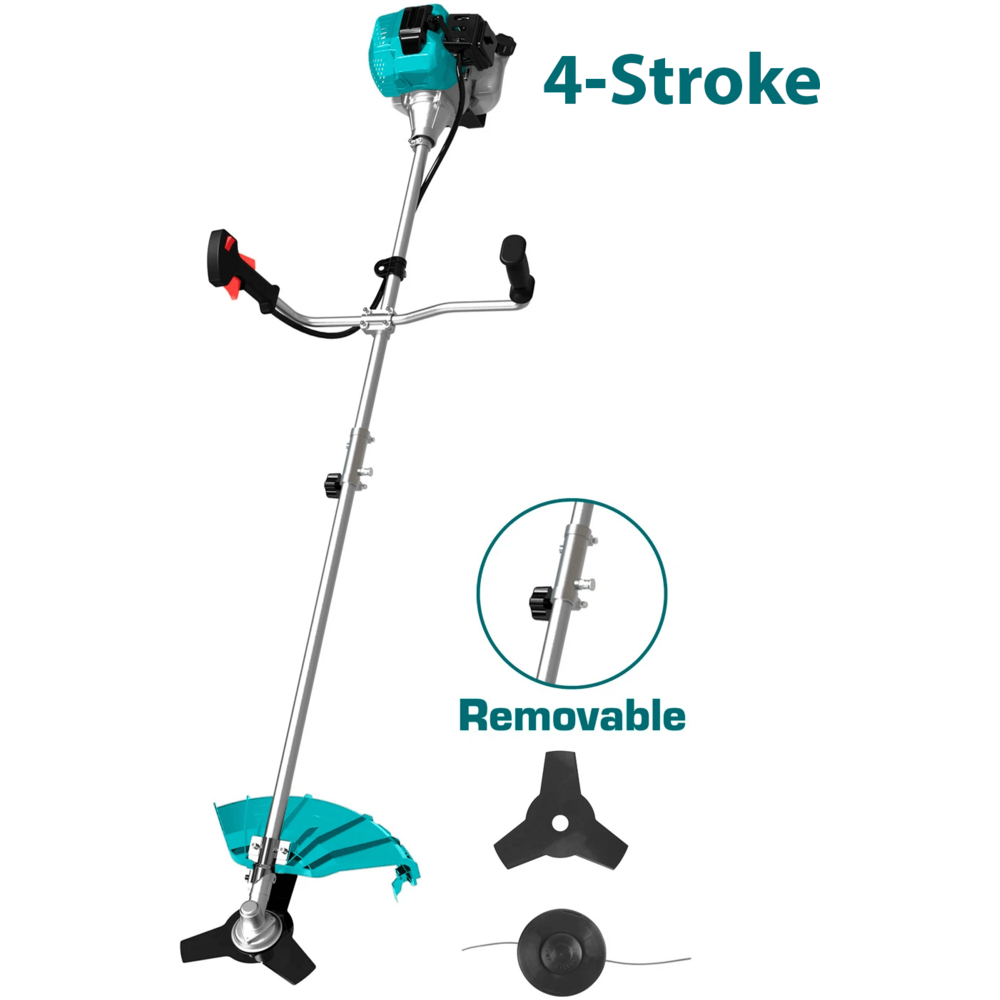 Bush Cutter Total Total TP53144141 4-Stroke Gasoline Grass Cutter / Bush cutter (1.1HP ...