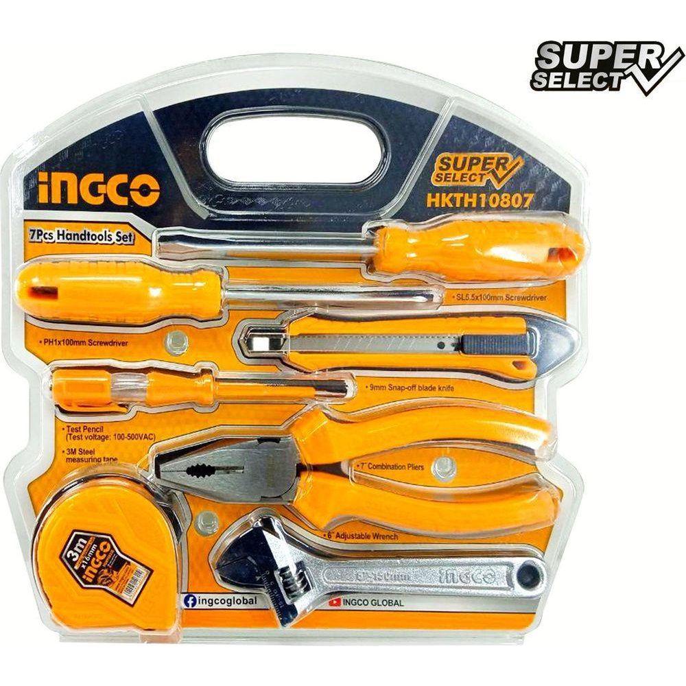 Inco Set Ingco HKTH10807 7pcs Hand Tools Set (SS)