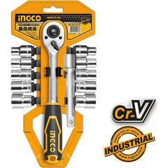Ingco HKTS12122 12pcs Socket Wrench Set 1/2" Drive - KHM Megatools Corp.