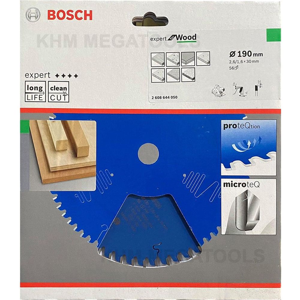 Bosch Circular Saw Blade 7-1/4" x 56T Expert for Wood (Italy) | Bosch by KHM Megatools Corp.