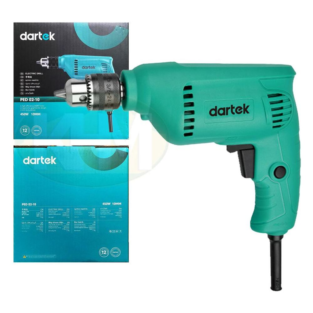 Dartek PED 02-10 Hand Drill 450W 10mm - KHM Megatools Corp.