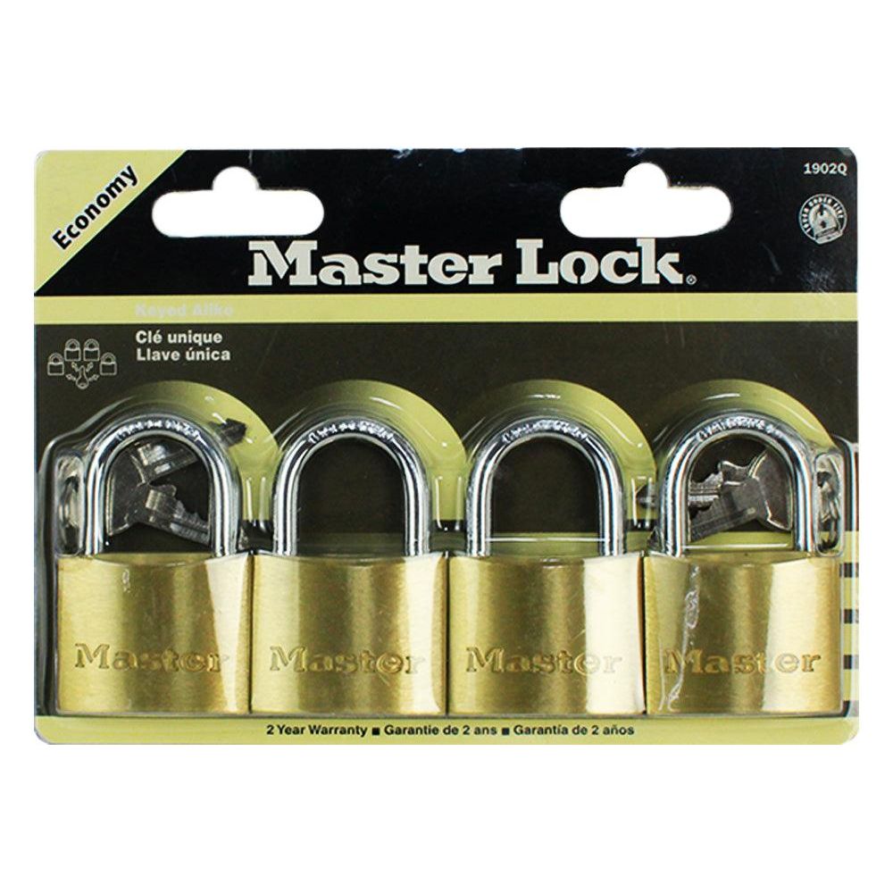 MasterLock ECO Solid Brass Padlock 4pcs [Key Alike] | Masterlock by KHM Megatools Corp.