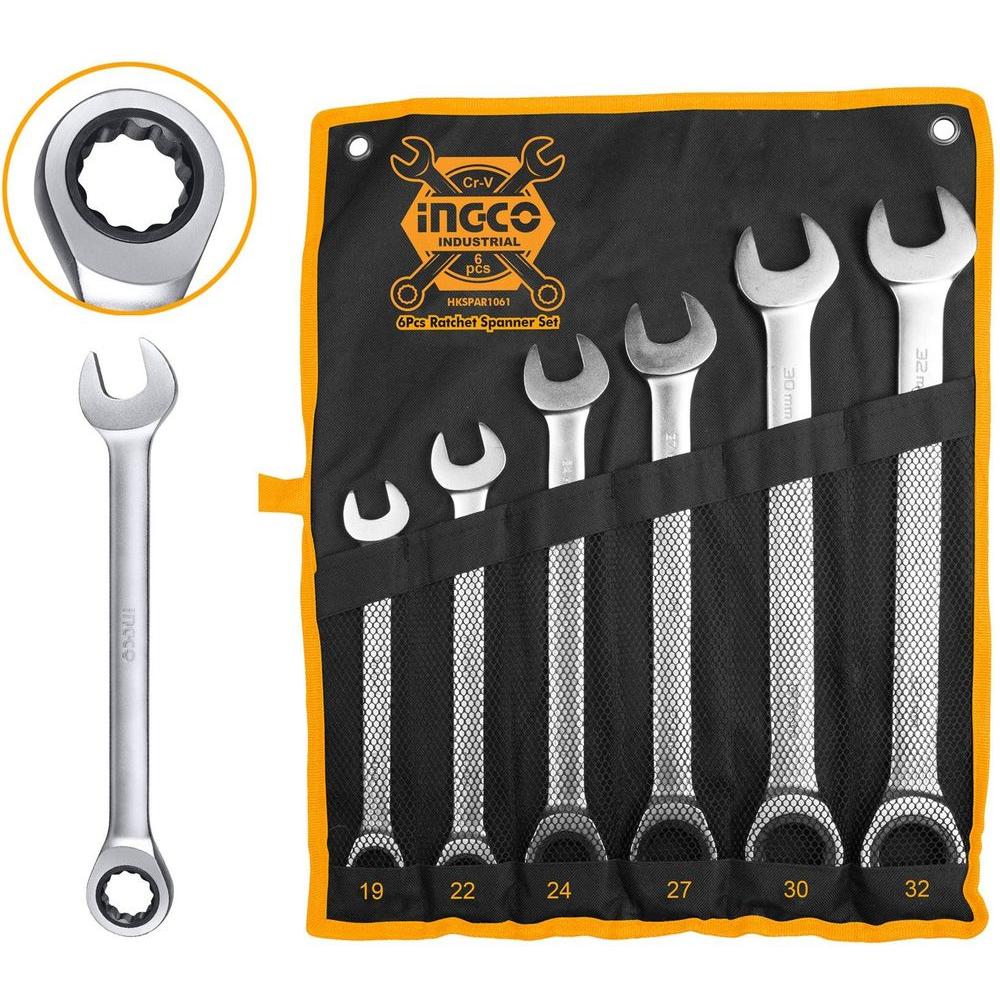 Ingco Ratchet Spanner / Ratcheting Wrench Set - KHM Megatools Corp.