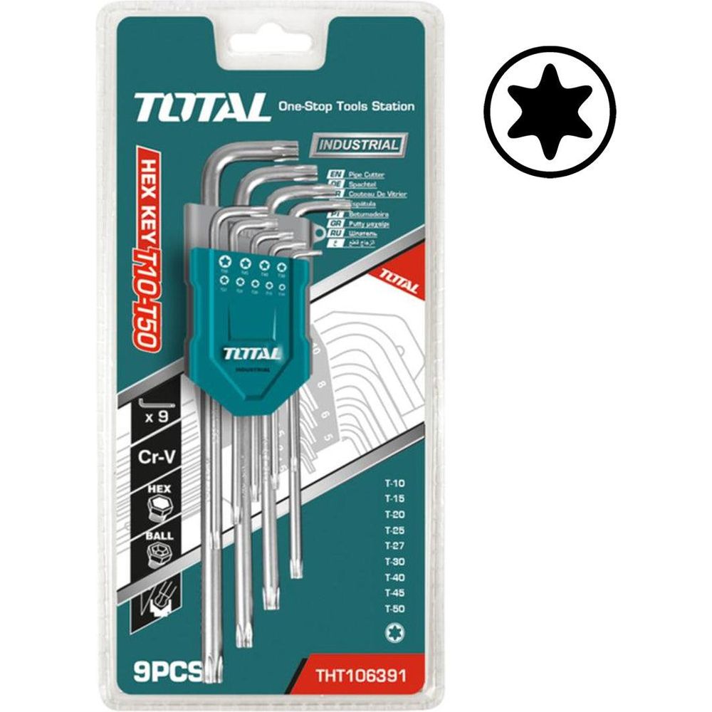 Total THT106392 Torx Allen Key Wrench Set | Total by KHM Megatools Corp.