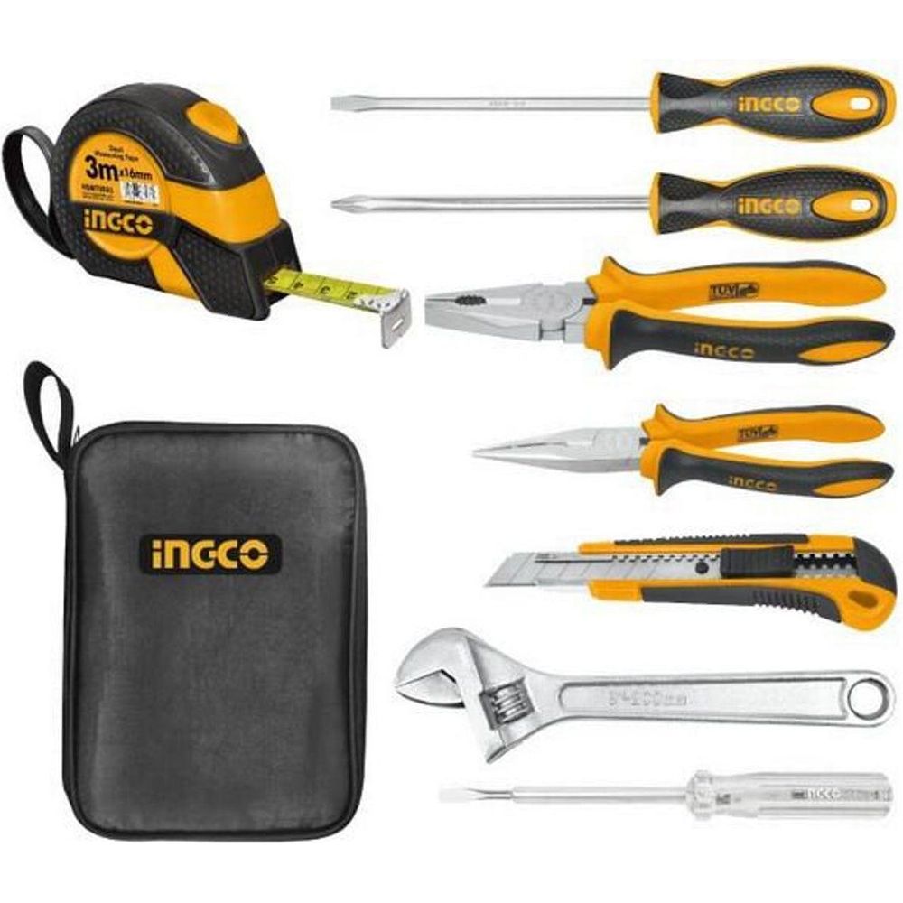 Ingco HKTH10808 8pcs Hand Tools Set