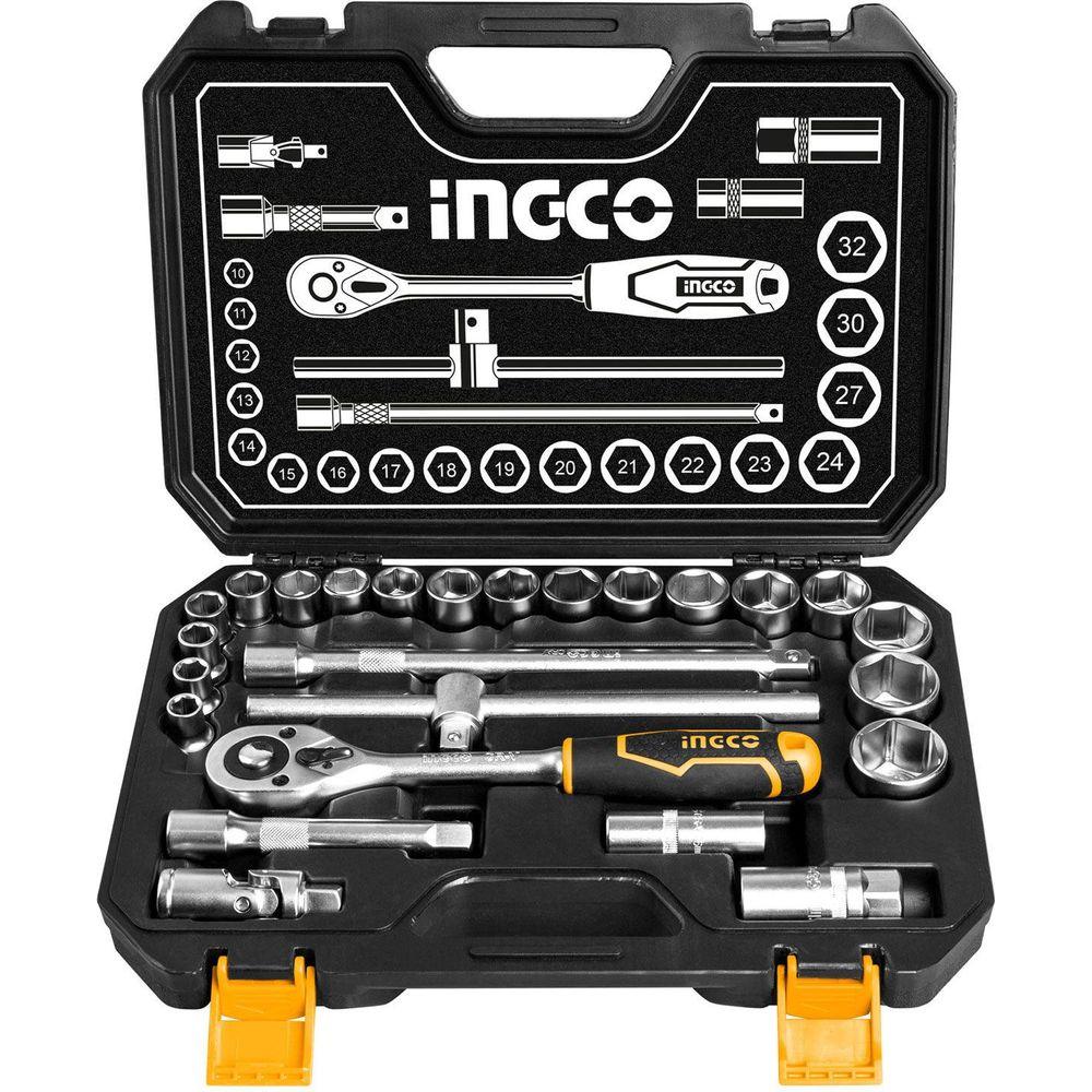 Ingco HKTS12251 25pcs Socket Wrench Set 1/2" Drive - KHM Megatools Corp.