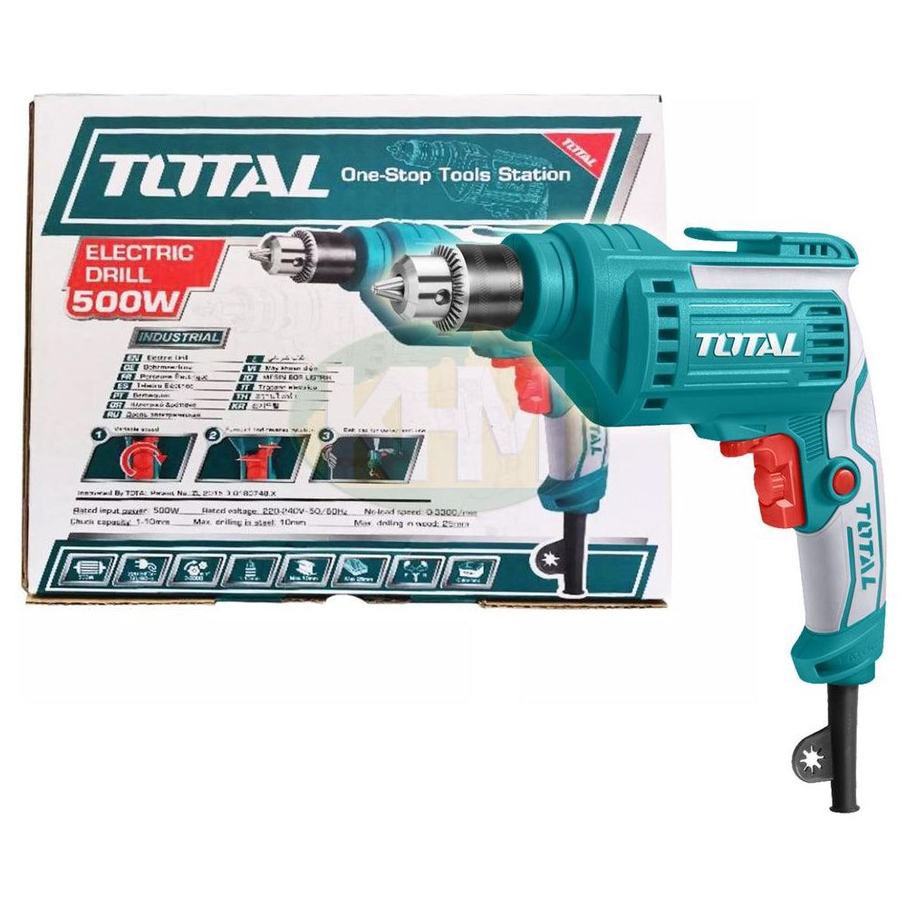 Total TD2051026 Hand Drill  with Packaging Carton Box 