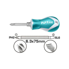 Total THT250216 2-in-1 Stubby Screwdriver | Total by KHM Megatools Corp.