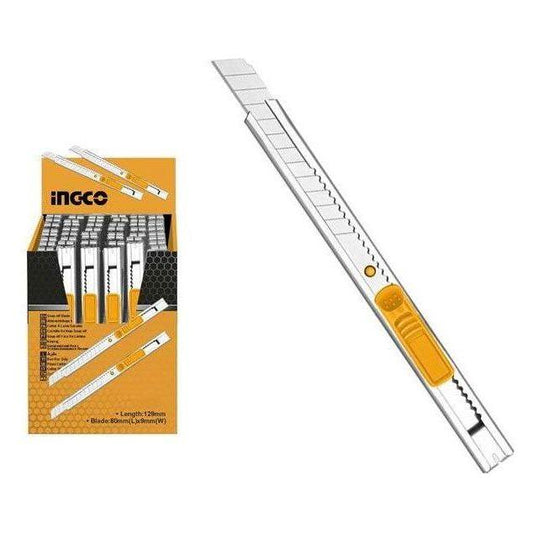 Ingco HKNS1806 Snap Off Blade Cutter Knife (Stainless Steel Body) - KHM Megatools Corp.