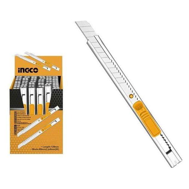 Ingco HKNS1806 Snap Off Blade Cutter Knife (Stainless Steel Body)