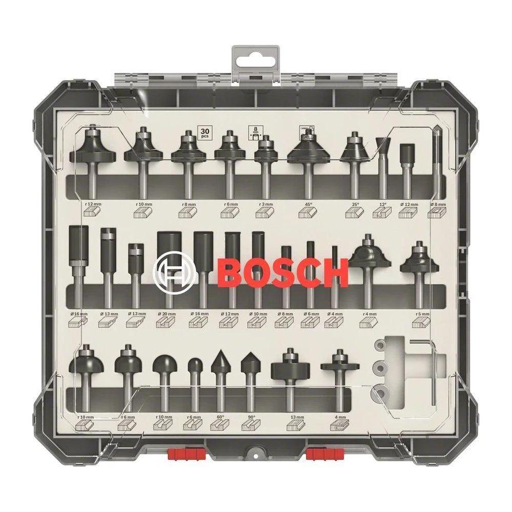 Bosch Router Bit Set 1/4" Shank (30pcs) [2607017476] | Bosch by KHM Megatools Corp. Main image