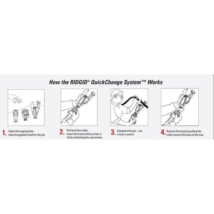 Ridgid RE 60 18V Cordless Hydraulic 3-in-1 Electrical Tool (Punch, Cri ...