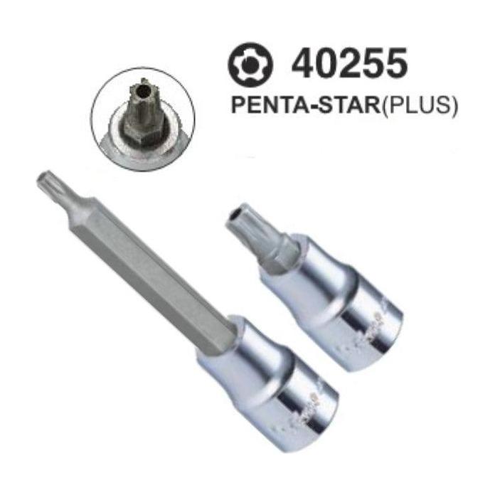 Hans 40255 -TS 1/2" Drive Penta Star Bit Socket Wrench [Loose] - KHM Megatools Corp.