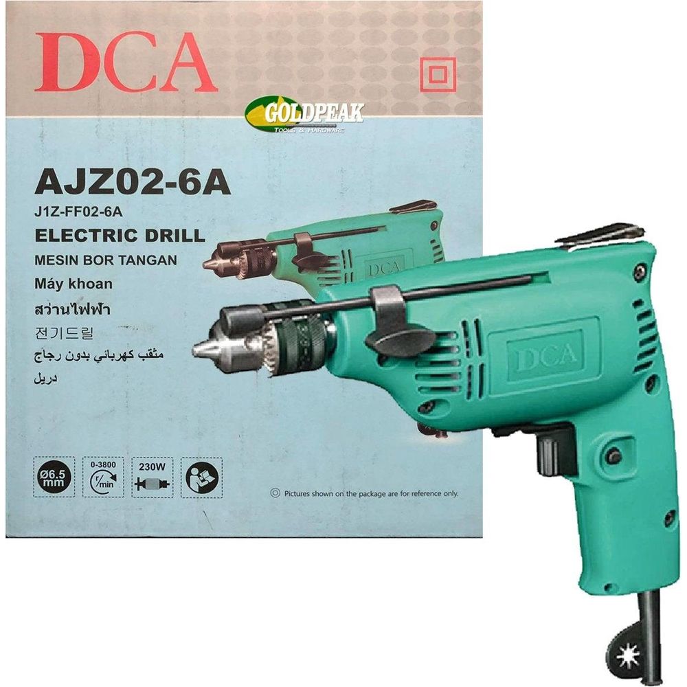 DCA AJZ02-6A Electric Hand Drill with Belt Clip - Goldpeak Tools PH DCA