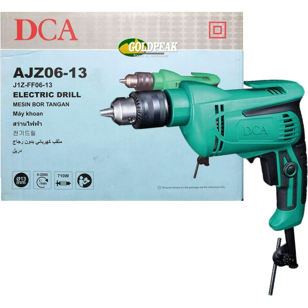 DCA AJZ06-13 Hand Drill with Belt Clip - Goldpeak Tools PH DCA